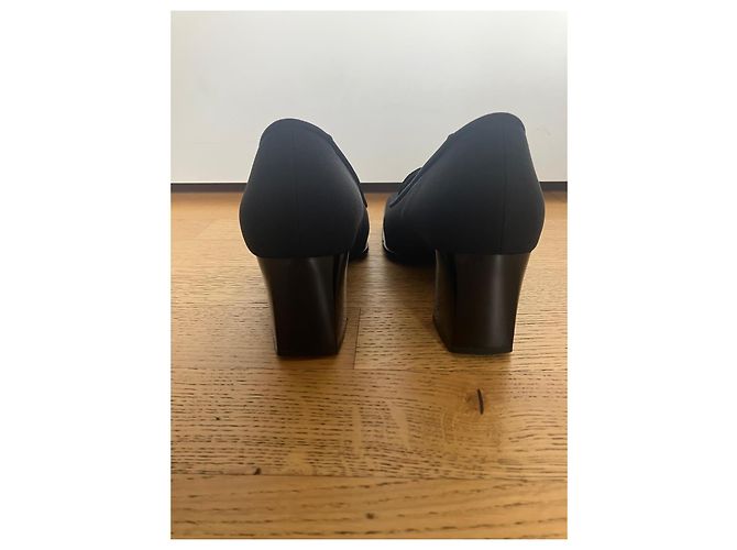 Autre Marque Décolleté Pitti nere in tessuto Nero - vista 4