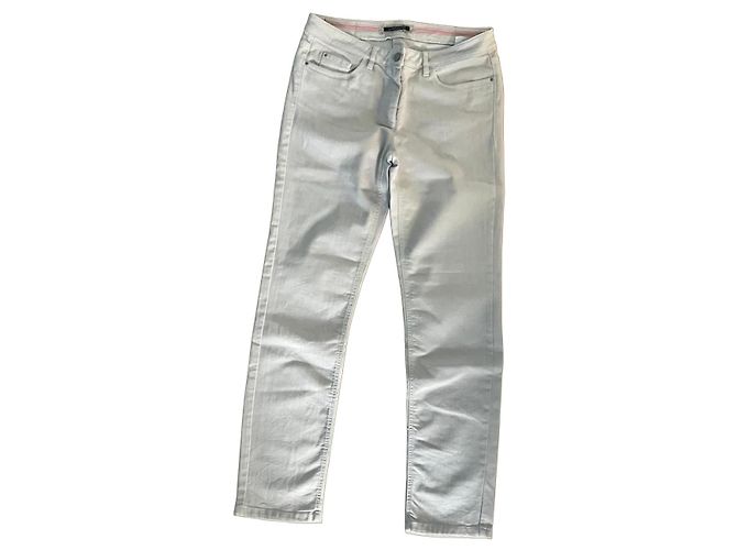 Pantalones Luisa Cerano beige de algodón - vista 2