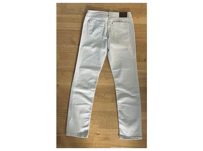 Pantalones Luisa Cerano beige de algodón - vista 3