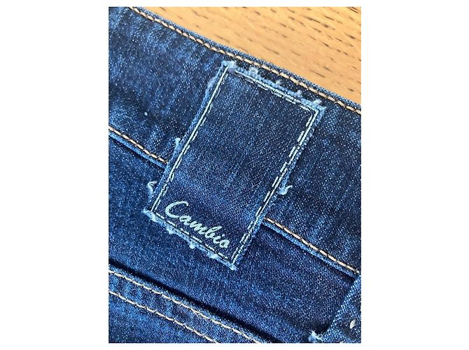 Autre Marque Cambio Jeans Blu Scuro Gamba Dritta - vista 3