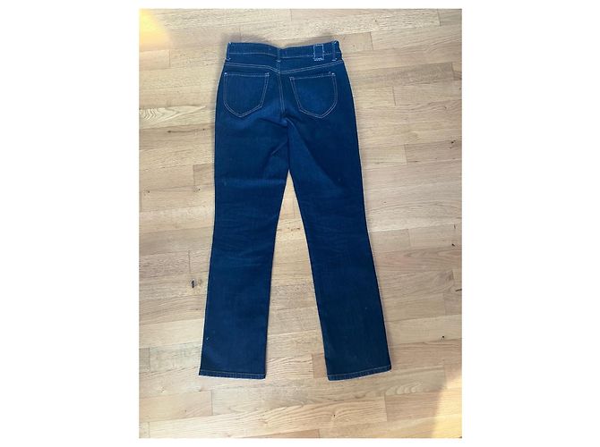 Autre Marque Cambio Jeans Blu Scuro Gamba Dritta - vista 4