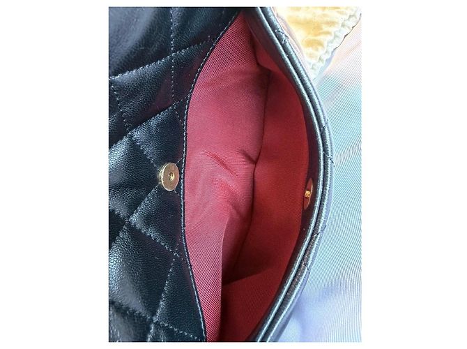 Chanel Classic Flap Borsa in Pelle Trapuntata Nera Nero - vista 7