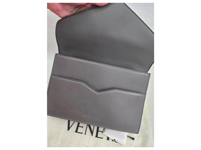 Bottega Veneta Borsa in pelle grigia Grigio - vista 10