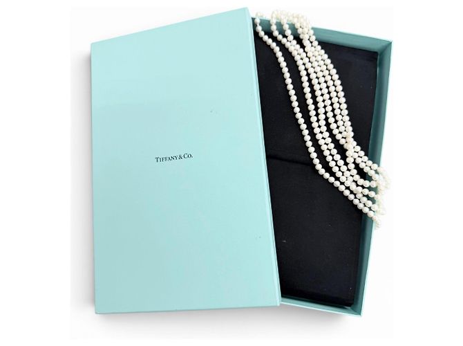 Tiffany & Co Collana lunga Tiffany in perle d'acqua dolce 925 Bianco - vista 2