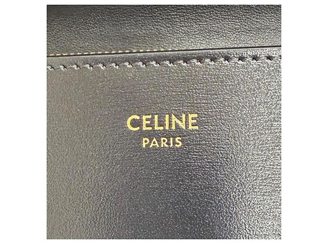 Céline Portafoglio lungo Celine in pelle di vitello nera Nero - vista 8