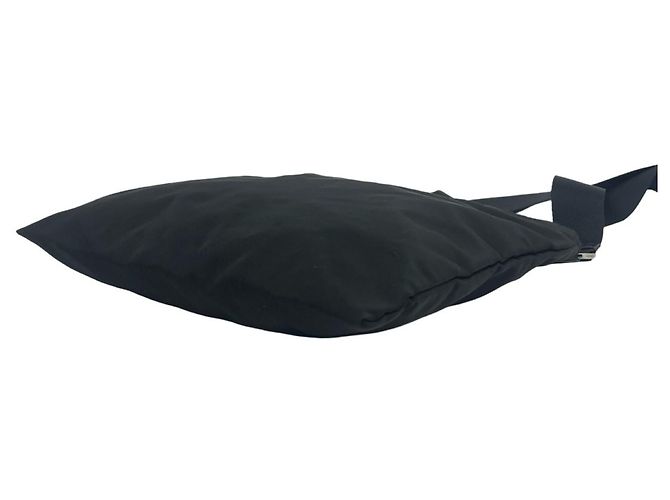 Mini borsa a tracolla in nylon Tessuto con logo Triangle Prada Nero - vista 8