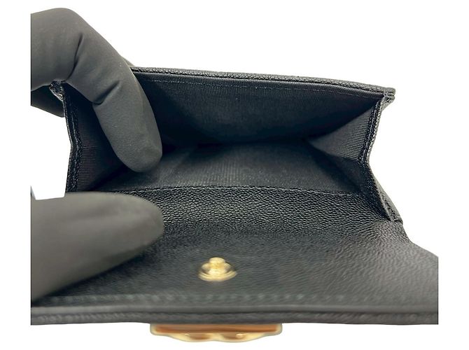 Cartera tríptico Chanel Boy Chanel Coco Mark Negro - vista 10