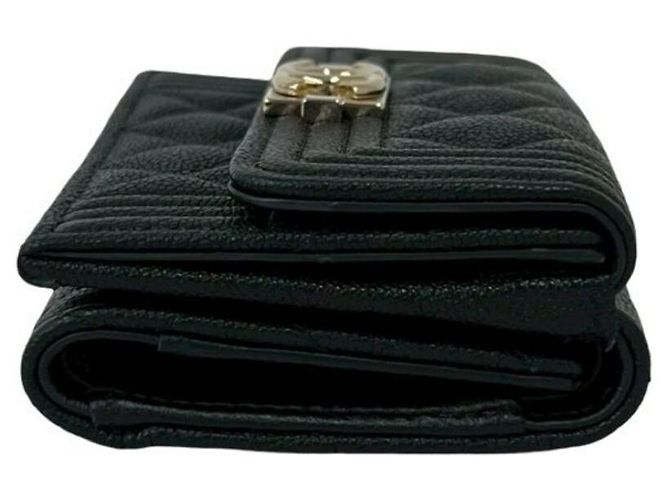 Cartera tríptico Chanel Boy Chanel Coco Mark Negro - vista 5