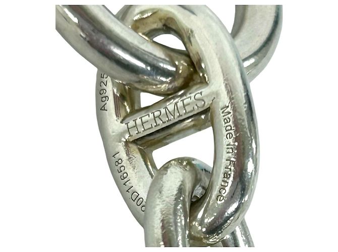 Bracciale Hermès Chaine d'Ancre TGM in argento - vista 3