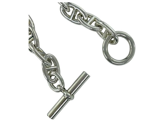 Bracciale Hermès Chaine d'Ancre TGM in argento - vista 5