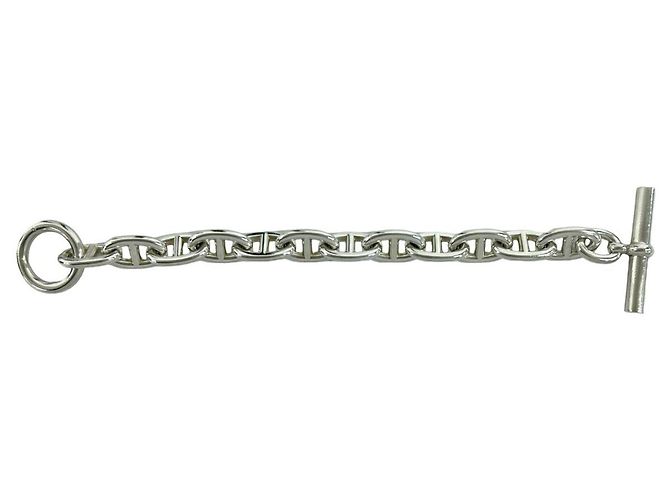 Bracciale Hermès Chaine d'Ancre TGM in argento - vista 6