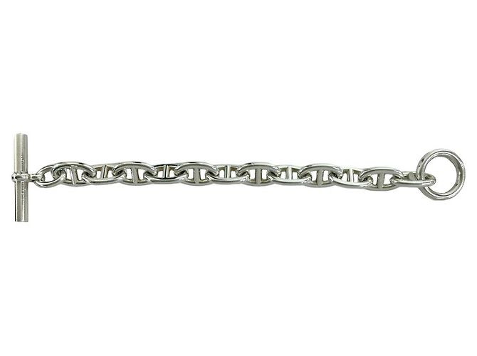 Bracciale Hermès Chaine d'Ancre TGM in argento - vista 7
