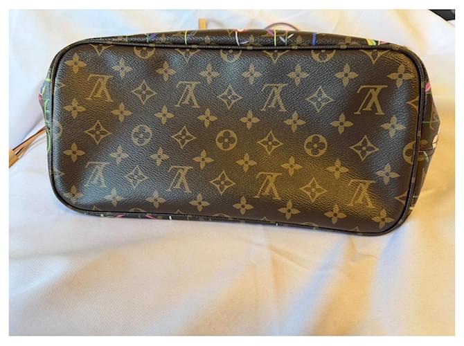 Louis Vuitton Monogram Murakami Neverfull MM Marrone Multicolore - vista 12