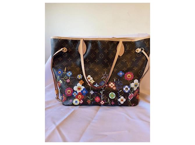 Louis Vuitton Monogram Murakami Neverfull MM Marrone Multicolore - vista 6