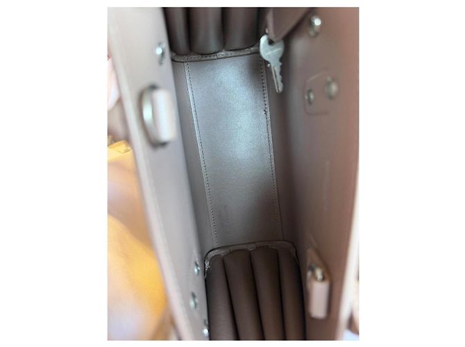 Saint Laurent Sac de Jour Borsa in Pelle - Grigia Grigio - vista 10