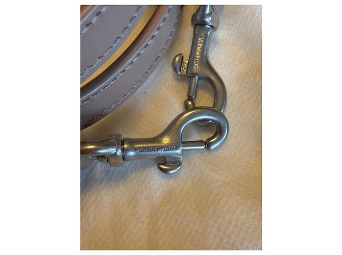 Saint Laurent Sac de Jour Borsa in Pelle - Grigia Grigio - vista 2