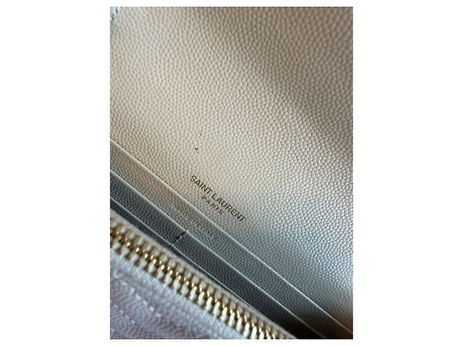 Saint Laurent Monogram Schultertasche Hellgrau - Ansicht 7