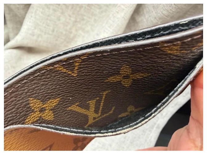 Louis Vuitton Monogram Canvas Card Holder Brown - view 4