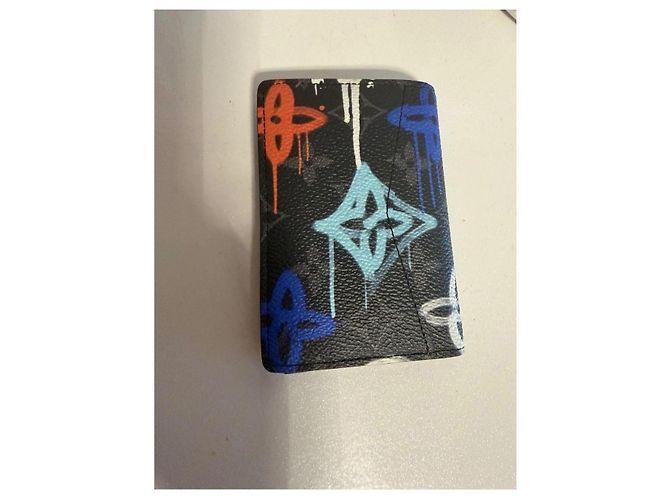 Louis Vuitton Monogram Graffiti Wallet Black Multiple colors - view 4