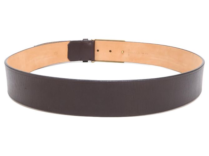 Cinto de couro Louis Vuitton M6811U Aventour Castanho escuro - vista 3