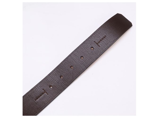 Cinto de couro Louis Vuitton M6811U Aventour Castanho escuro - vista 6