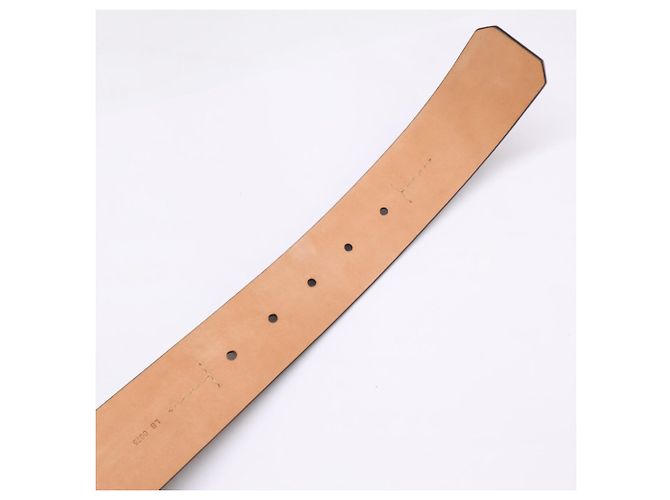 Cinto de couro Louis Vuitton M6811U Aventour Castanho escuro - vista 7