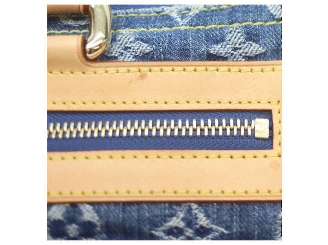 Borsa Louis Vuitton Monogram Denim Neo Speedy Blu - vista 10