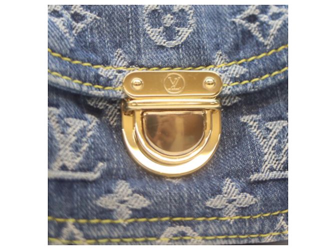 Borsa Louis Vuitton Monogram Denim Neo Speedy Blu - vista 11