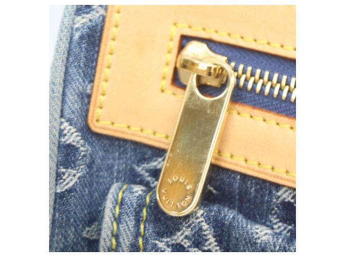 Borsa Louis Vuitton Monogram Denim Neo Speedy Blu - vista 8