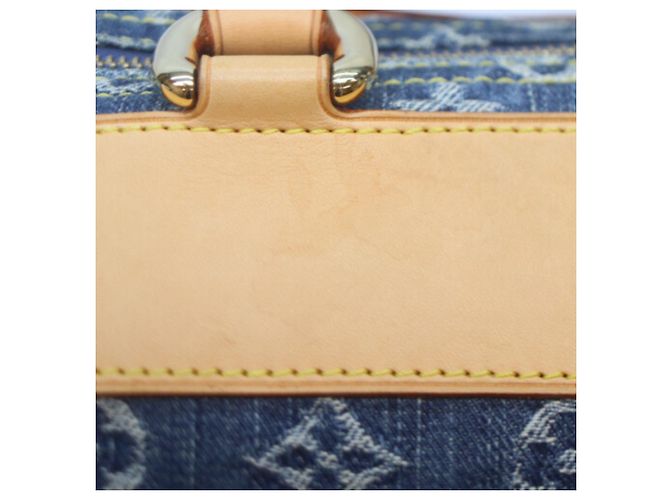 Borsa Louis Vuitton Monogram Denim Neo Speedy Blu - vista 9