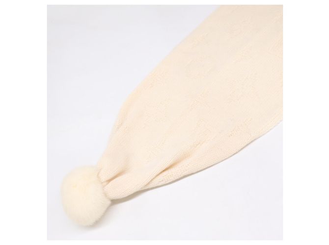 Stola in cashmere avorio Louis Vuitton Crudo - vista 2