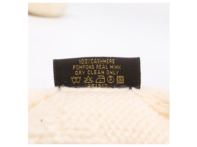 Stola in cashmere avorio Louis Vuitton Crudo - vista 6