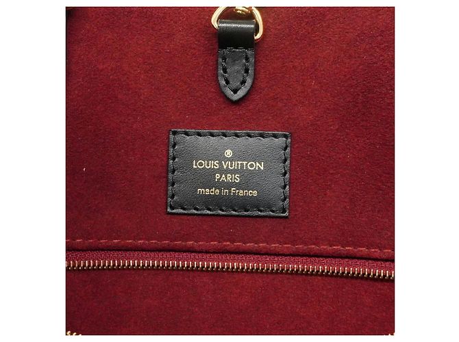 Borsa Tote Louis Vuitton Monogram Empreinte Bicolor OnTheGo MM Nero Beige - vista 5
