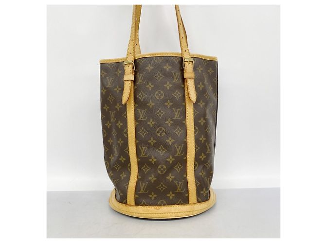 Borsa Tote Louis Vuitton Monogram Bucket GM Marrone - vista 10