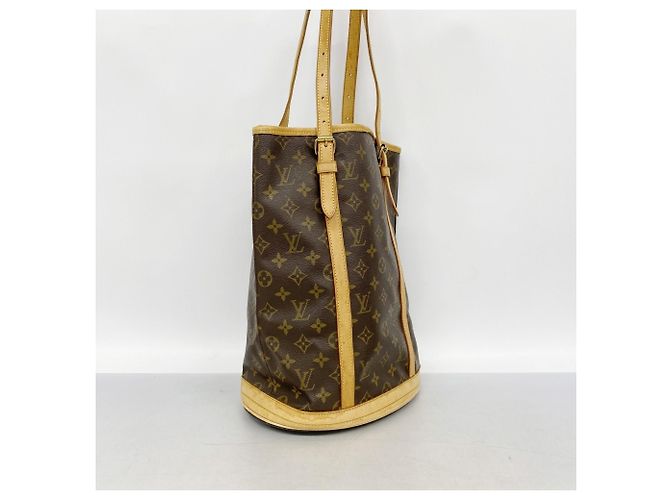 Borsa Tote Louis Vuitton Monogram Bucket GM Marrone - vista 2