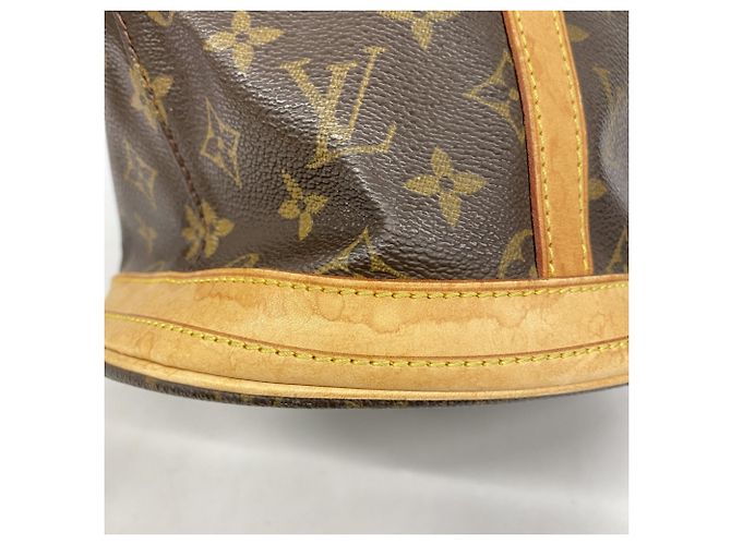 Borsa Tote Louis Vuitton Monogram Bucket GM Marrone - vista 8