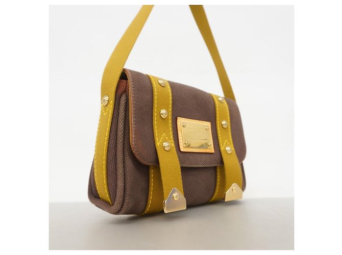Borsa a Spalla Louis Vuitton Antigua Sac Lava M40072 Blanc - vista 2