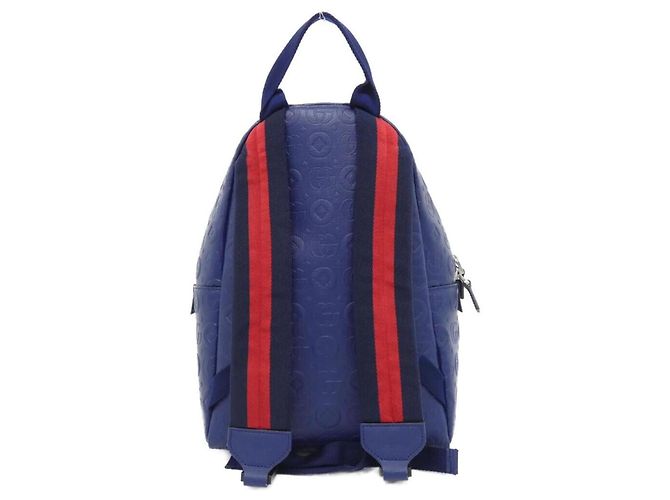 Gucci Lederrucksack Blau - Ansicht 2