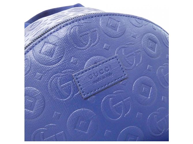 Gucci Lederrucksack Blau - Ansicht 4