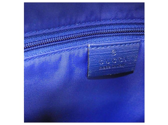 Gucci Lederrucksack Blau - Ansicht 7