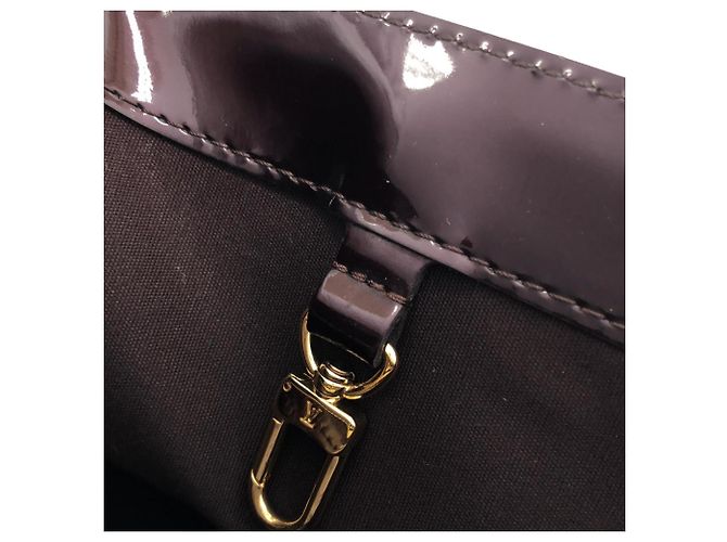 Borsa Louis Vuitton Vernis Wilshire PM Bordò - vista 8