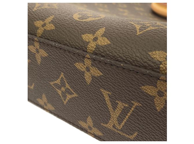 Borsa Louis Vuitton Monogram Sac Plat PM Marrone - vista 3