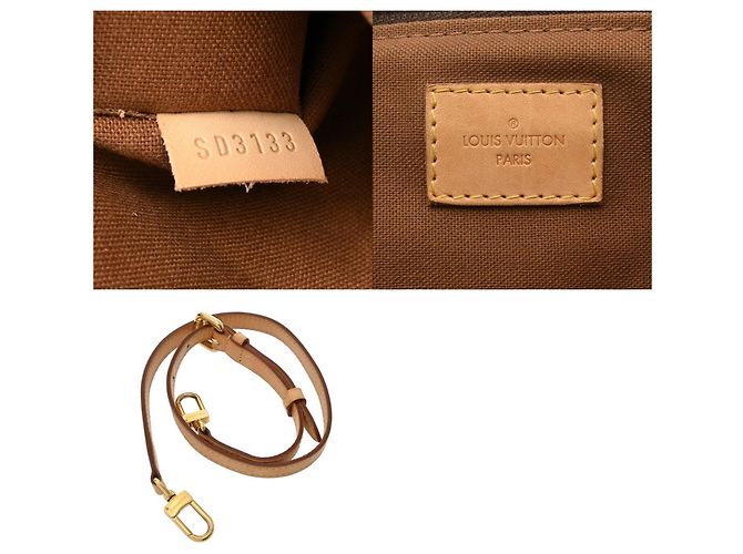 Borsa Louis Vuitton Monogram Palermo PM Marrone - vista 11