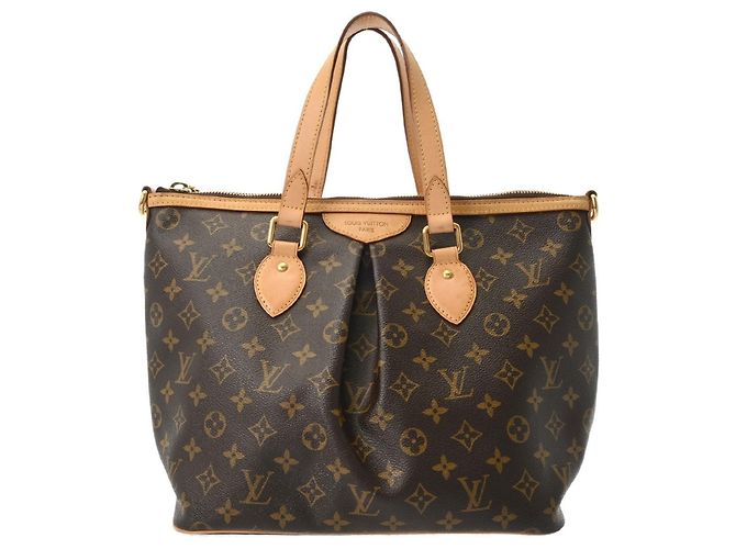 Borsa Louis Vuitton Monogram Palermo PM Marrone - vista 2