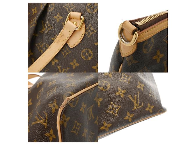 Borsa Louis Vuitton Monogram Palermo PM Marrone - vista 9