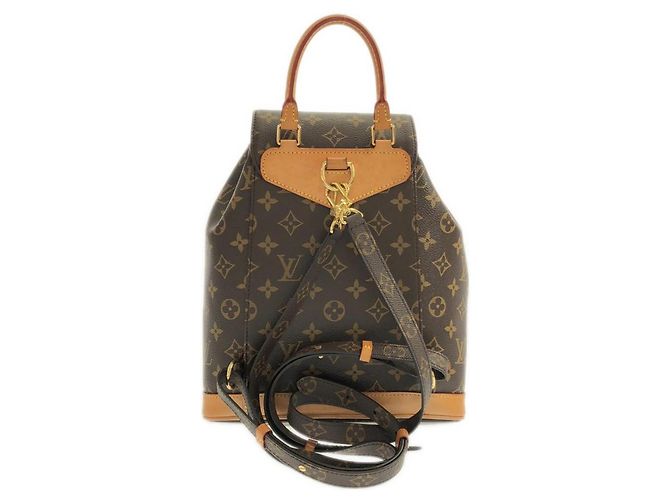 Zaino Louis Vuitton Monogram Montsouris PM Marrone - vista 2