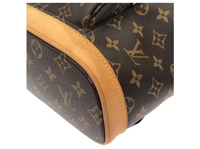 Zaino Louis Vuitton Monogram Montsouris PM Marrone - vista 3