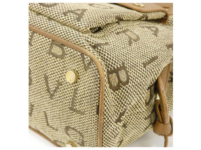 Bulgari Borsa a tracolla in tela beige e marrone Bvlgari - vista 3