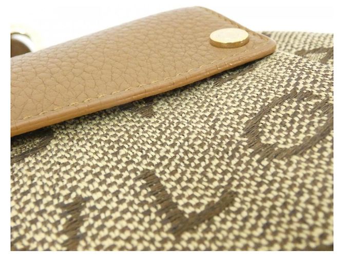 Bulgari Borsa a tracolla in tela beige e marrone Bvlgari - vista 4