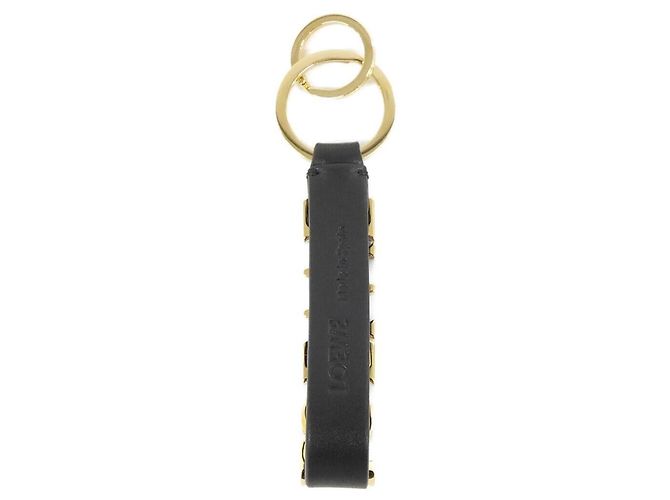 Portachiavi in pelle di vitello Loewe Nero D'oro - vista 2
